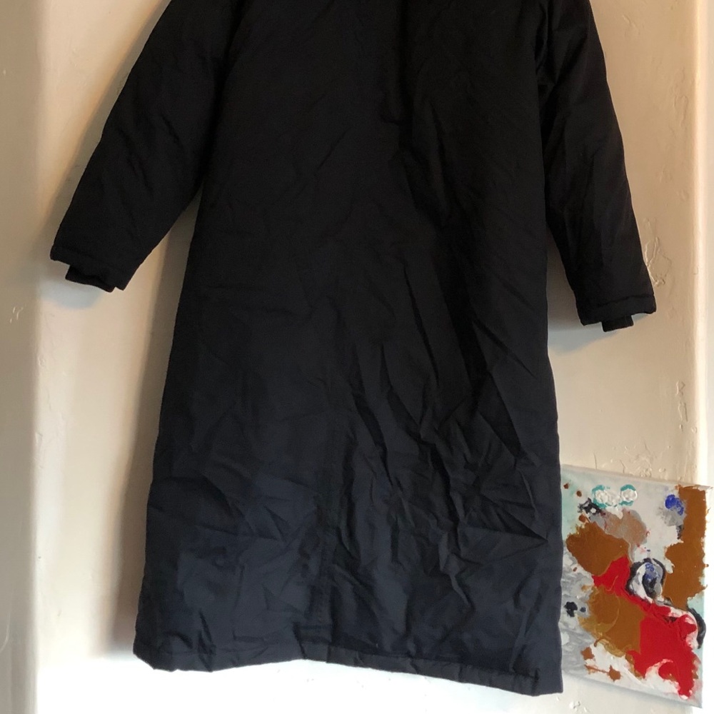 Men’s Lands End Down Parka Black many pockets! - Picture 3 of 8